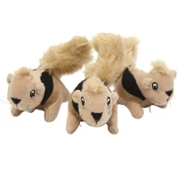 OUTWARD HOUND Squeakin Squirrels Іграшки-пищалки для собак "Білки"