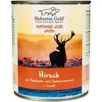 HUBERTUS GOLD Вологий корм для дорослих собак всіх порід (з олениною, пастернаком, чорним коренем та лляною олією)