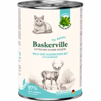 BASKERVILLE Влажный корм для взрослых котов всех пород (с олениной и кроликом) BASKERVILLE Влажный корм для взрослых котов всех пород (с олениной и кроликом)