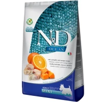 FARMINA Adult Mini N&D Grain Free Ocean Сухий корм для дорослих собак міні порід (з тріскою)