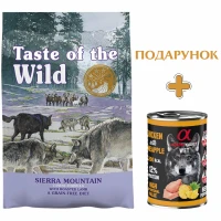 TASTE OF THE WILD Sierra Mountain Canine Formula Cухий корм для собак всіх порід та всіх стадій життя (з ягням)