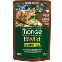 MONGE Cat Bwild Grain Free Wet Вологий корм для котів великих порід з 2-х місяців (з буйволом)