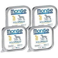MONGE Dog SOLO 100% Monoprotein Вологий корм для дорослих собак усіх порід (з куркою)