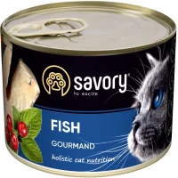 SAVORY Cat Вологий корм для вибагливих котів (з рибою)