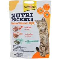 GIMCAT Nutri Pockets Вітамінні ласощі для зміцнення імунітету у котів (з мультивітамінним міксом)