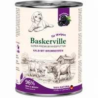 BASKERVILLE Влажный корм для щенков (с телятиной и ежевикой)