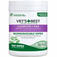 VET`S BEST Ear & Eye Wipes Влажные салфетки для очистки ушей и глаз собак и кошек