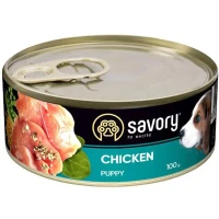 SAVORY Dog All breeds Puppy Влажный корм для щенков всех пород (с курицей)