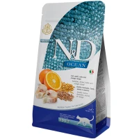 FARMINA Сat N&D Low Grain Ocean Сухий корм для дорослих котів (з тріскою та апельсином)