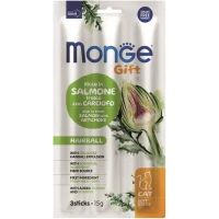 MONGE Gift Cat Hairball Ласощі для дорослих котів (з сьомгою та артишоками)