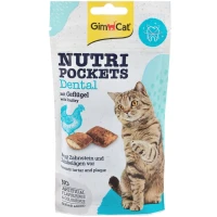 GIMCAT Nutri Pockets Dental Ласощі для гігієни ротової порожнини у котів (з птицею)