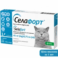 KRKA Селафорт Краплі від паразитів для котів