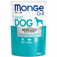 MONGE Dog Grill Вологий корм для дорослих собак усіх порід (з тріскою)