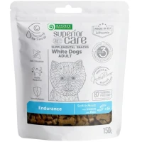 NATURE'S PROTECTION Superior Care White Dogs Endurance Ласощі для дорослих собак із білим забарвленням (з протеїном комах і рисом)