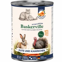 BASKERVILLE FOS Holistic Влажный корм для котят и кошек в период лактации (с индейкой и кроликом)