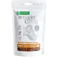 NATURE'S PROTECTION Superior Care Rabbit Heart Bites Ласощі для собак (серце кролика шматочками з куркою)