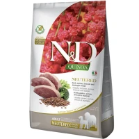 FARMINA N&D Grain Free Quinoa Neutered Сухий корм для дорослих стерилізованих собак середніх та великих порід (качка, кіноа, броколі та спаржа)