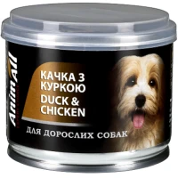 ANIMALL Влажный корм для взрослых собак всех пород (с уткой в нежном желе)