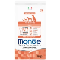 MONGE Dog All Breeds Adult Сухий корм для дорослих собак усіх порід (з лососем)