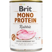 BRIT Mono Protein Dog Вологий корм для дорослих собак усіх порід (з кроликом)