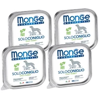 MONGE Dog SOLO 100% Monoprotein Вологий корм для дорослих собак усіх порід (з кроликом)