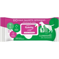 INODORINA Everyday Очищувальні вологі серветки для собак, котів та кроликів (з хлоргексидином та морським ароматом)