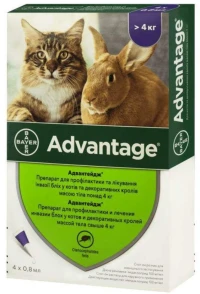 ELANCO Advantage Краплі від бліх та кліщів для котів
