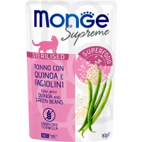 MONGE Cat Sterilised Вологий корм для дорослих стерилізованих котів (з тунцем, кіноа та стручковою квасолею) MONGE Cat Sterilised Вологий корм для дорослих стерилізованих котів (з тунцем, кіноа та стручковою квасолею)