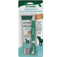 VET`S BEST Dental Care Puppy Toothpaste Набір для догляду за зубами і ротовою порожниною цуценят