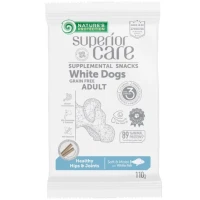 NATURE'S PROTECTION Superior Care White Dogs Healthy Hips & Joints Ласощі для дорослих собак із білим забарвленням (з білою рибою)