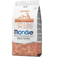 MONGE Dog All breeds Adult Сухий корм для дорослих собак усіх порід (з лососем)