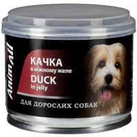 ANIMALL Влажный корм для взрослых собак всех пород (с уткой в нежном желе)