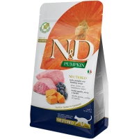 FARMINA Сat N&D Grain Free Pumpkin Neutered Сухий корм для стерилізованих котів (з гарбузом, ягням та чорницею) FARMINA Сat N&D Grain Free Pumpkin Neutered Сухий корм для стерилізованих котів (з гарбузом, ягням та чорницею)