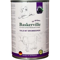 BASKERVILLE Влажный корм для щенков (с телятиной и ежевикой)