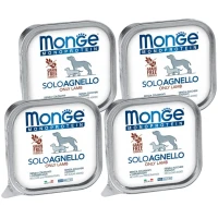 MONGE Dog SOLO 100% Monoprotein Вологий корм для дорослих собак усіх порід (з ягням)