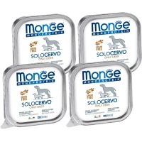 MONGE Dog SOLO 100% Monoprotein Вологий корм для дорослих собак усіх порід (з олениною)