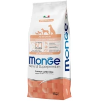 MONGE Dog All breeds Puppy & Junior Сухий корм для цуценят всіх порід (з лососем)