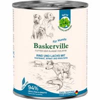BASKERVILLE Влажный корм для взрослых собак всех пород (с лососем и говядиной)