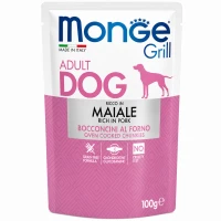 MONGE Dog Grill Вологий корм для дорослих собак усіх порід (зі свининою)