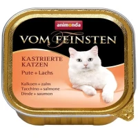 ANIMONDA Vom Feinsten Влажный корм для взрослых котов (с индейкой и лососем)