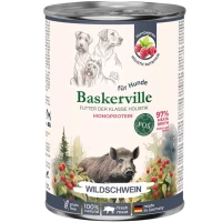 BASKERVILLE FOS Holistic Вологий корм для собак з чутливим травленням (з диким кабаном)