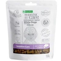 NATURE'S PROTECTION Superior Care White Dogs Sensitive Care Ласощі для цуценят із білим забарвленням з чутливим травленням (з лососем)