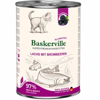 BASKERVILLE Вологий корм для кошенят (з лососем та ожиною)