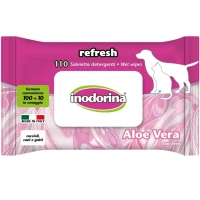 INODORINA Everyday Очищувальні вологі серветки для собак, котів та кроликів (з ароматом алое вера)