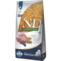 FARMINA N&D Low Grain Сухий корм для цуценят середніх і великих порід (з ягням та чорницею)