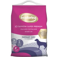 INODORINA Training Pads Instant Dry Швидкопоглинаючі пелюшки для домашніх тварин (з активованим вугіллям) 10 шт