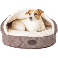 HARLEY AND CHO Cover Brown Лежанка з капюшоном для собак та котів