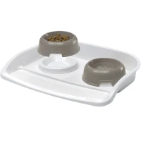 FERPLAST Lindo Tray & Bowls Пластикова таця з мисками для котів та собак
