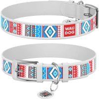 COLLAR WAUDOG Design Ошейник для собак с QR паспортом «Этно»