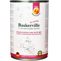 BASKERVILLE Вологий корм для дорослих собак усіх порід (з м'ясом кабана, качкою та гарбузом)